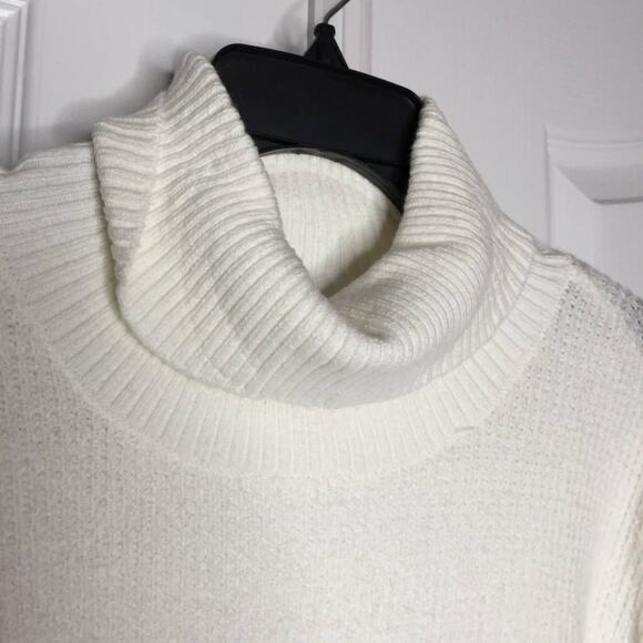 1 State Waffle-Knit Button Turtleneck Sweater Size XLarge NWT xl cowl winter - Picture 3 of 8
